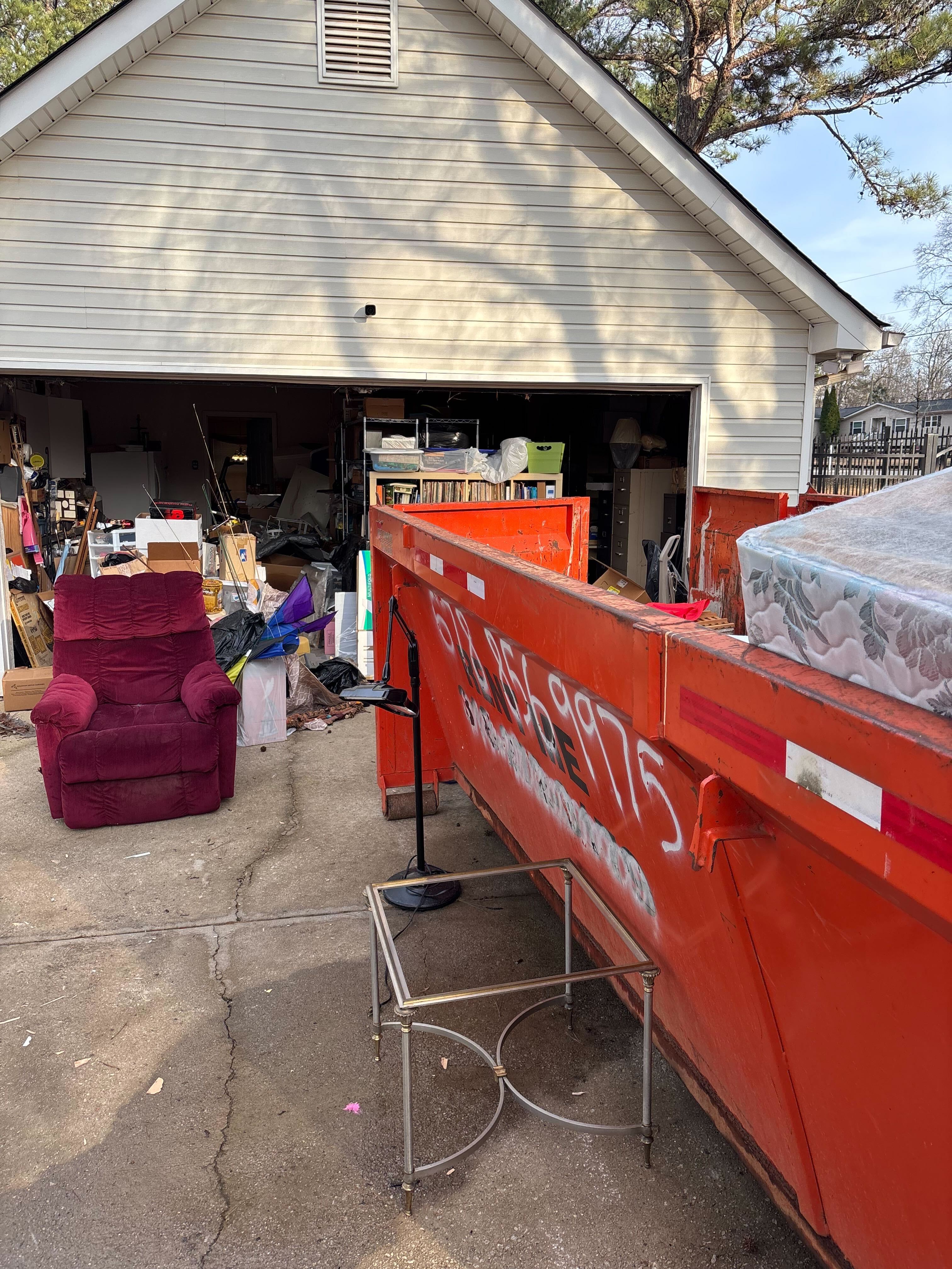 Cleanout and moving job in progress
